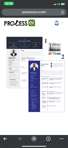 Capture d'écran Process CV 3